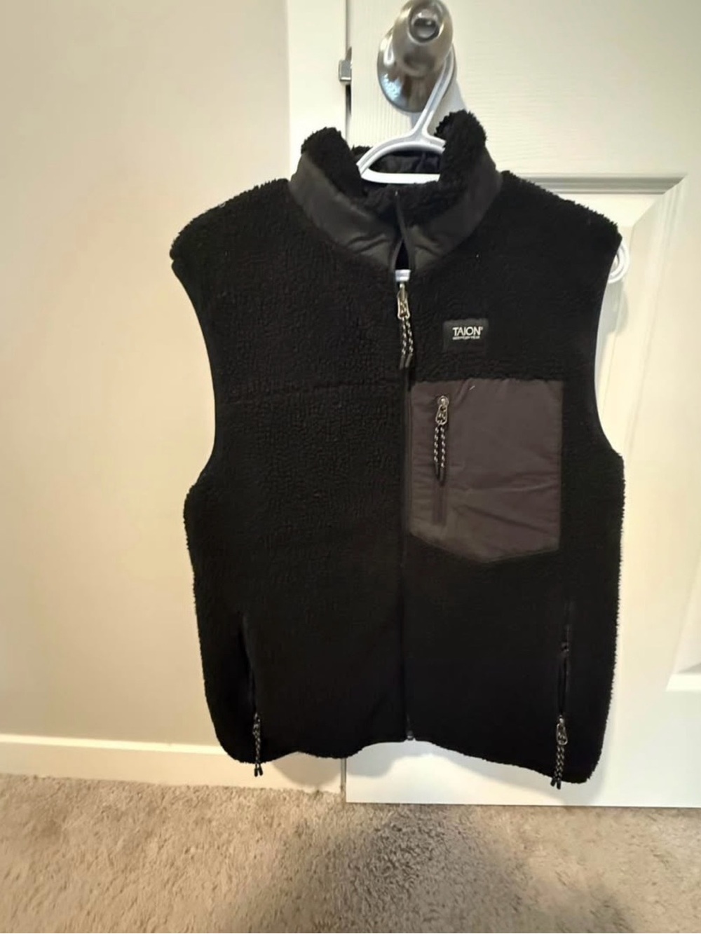 TAION Reversible Down And Faux Shearling Vest